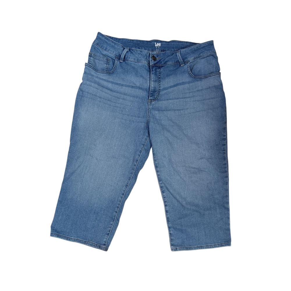 Lee Riders Classic Blue Capri Jeans Cropped Light Blue